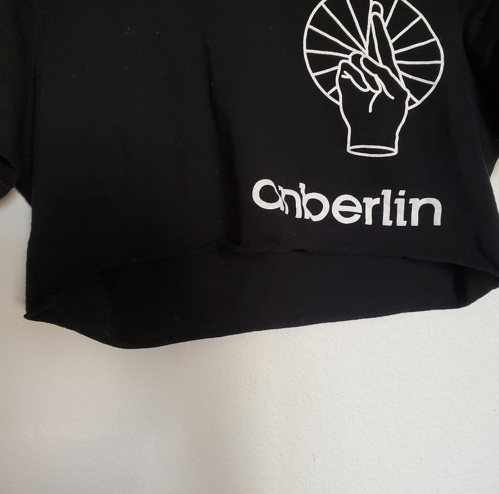 Cropped band tee